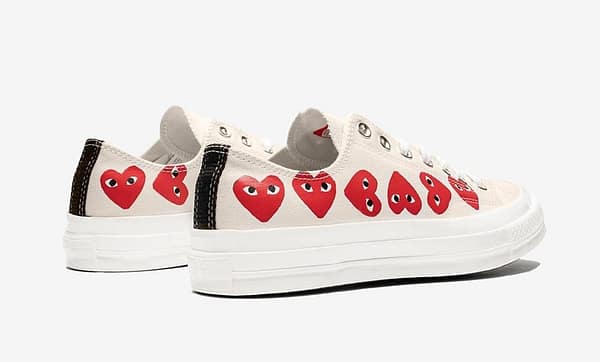 Converse x Comme Des  Garçons   70 Ox Multi Hearts White - Sneakers Outlet Co