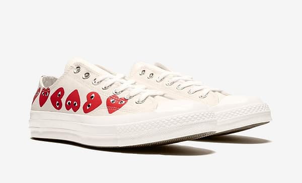 Converse x Comme Des  Garçons   70 Ox Multi Hearts White - Sneakers Outlet Co