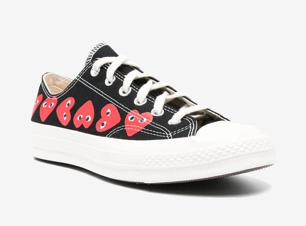 Converse Chuck Taylor All-Star 70  x Comme des Garcons PLAY Black Multi Heart - Sneakers Outlet Co