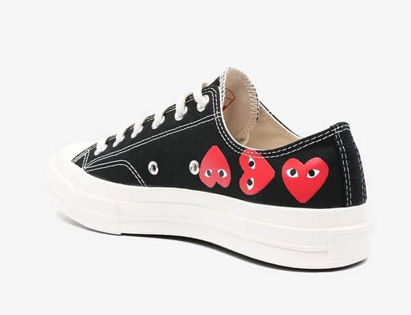 Converse Chuck Taylor All-Star 70  x Comme des Garcons PLAY Black Multi Heart - Sneakers Outlet Co